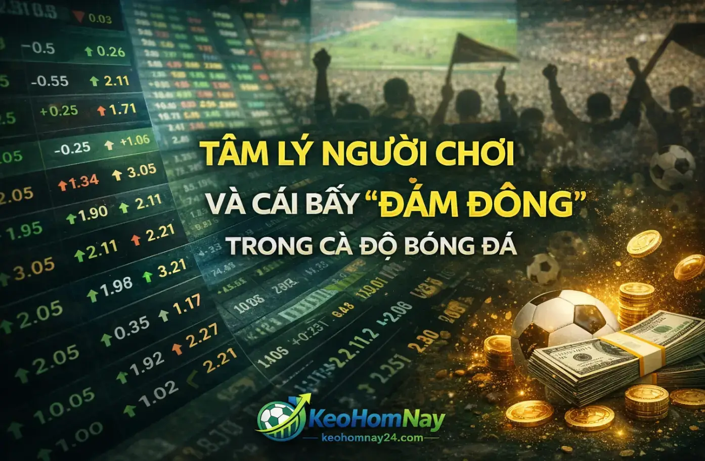 Tâm lý người chơi và cái bẫy “đám đông” trong cá độ bóng đá