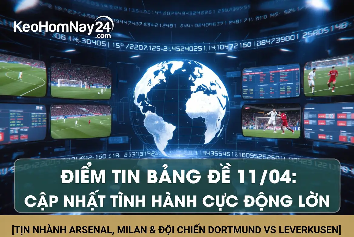 Điểm tin tối 11/04: Arsenal lo ngại trụ cột, Xabi Alonso và thử thách cực đại tại Dortmund