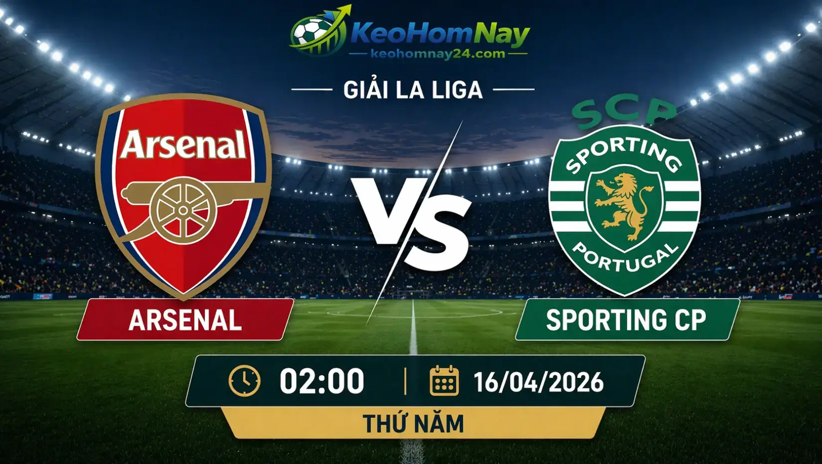 Nhận định Arsenal vs Sporting CP: Lợi thế sân nhà có đủ để Arsenal kết liễu đối thủ?